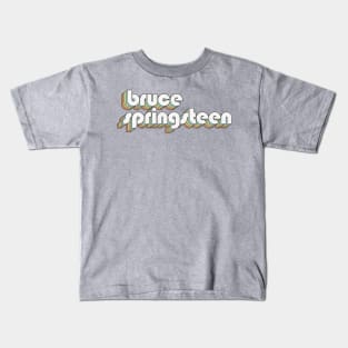 Bruce Springsteen / Rainbow Vintage Kids T-Shirt